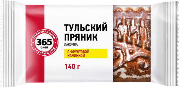 Пряник 365 ДНЕЙ Тульский с фруктовой начинкой